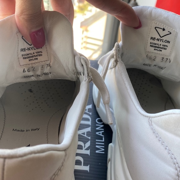 Prada Re-Nylon Sneakers 1000% Authenticated - 37 1/2 Please Read Description - Picture 7 of 16